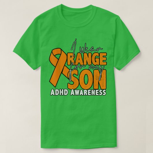 Ik Draag Oranje voor mijn zoon T-shirt (Design voorkant)