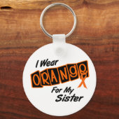 Ik Draag Oranje voor mijn zus 8 Sleutelhanger (Voorkant)