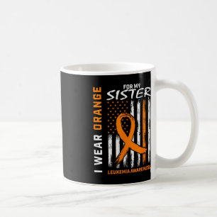 Ik Draag Oranje voor mijn zuster Leukemie Bewuster Koffiemok