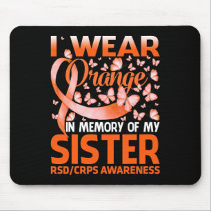 Ik Draag Oranje voor mijn zuster RSD Crps Bewusthe Muismat