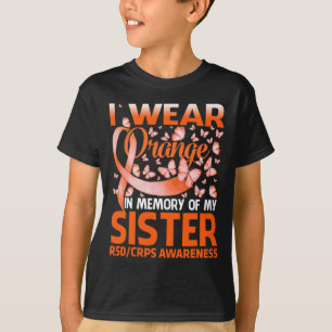 Ik Draag Oranje voor mijn zuster RSD Crps Bewusthe T-shirt