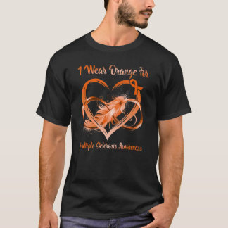 Ik Draag Oranje voor multiple sclerose waakzaamhei T-shirt