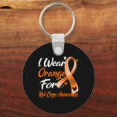 Ik Draag Oranje voor RSD Crps Bewustmaking Sleutelhanger (Voorkant)