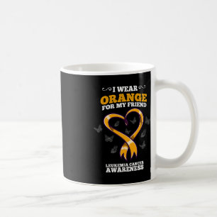 Ik Draag Oranje vriend Leukemie Kanker Awareness B Koffiemok