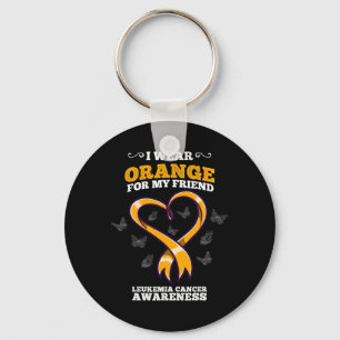 Ik Draag Oranje vriend Leukemie Kanker Awareness B Sleutelhanger