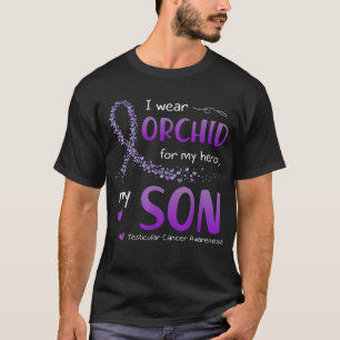Ik Draag Orchid for Son Testicular Cancer Awarenes T-shirt