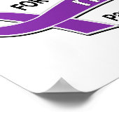 Ik Draag Paars 42 anafylactoïde anemie Poster (Hoek)