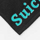 Ik Draag Paars en Blauwgroen voor mijn oom Suicide Fleece Deken (Hoek)