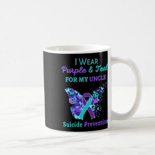 Ik Draag Paars en Blauwgroen voor mijn oom Suicide Koffiemok