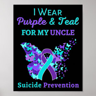 Ik Draag Paars en Blauwgroen voor mijn oom Suicide Poster