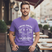 Ik Draag Paars Epilepsiebewustzijn Tri-Blend Shirt