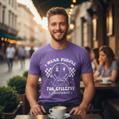 Ik Draag Paars Epilepsiebewustzijn Tri-Blend Shirt