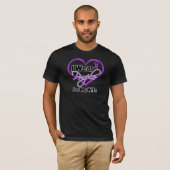 Ik Draag Paars Heart Ribbon - vrouw T-shirt (Voorkant volledig)