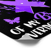 Ik Draag Paars in geheugen voor mijn broer overdos Poster (Hoek)