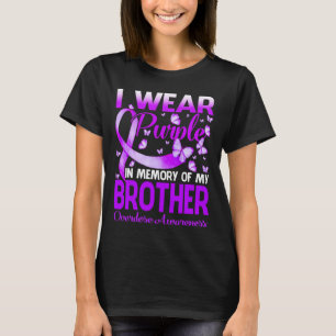 Ik Draag Paars in geheugen voor mijn broer overdos T-shirt
