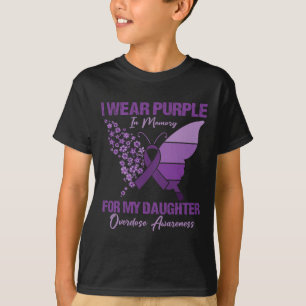 Ik Draag Paars in geheugen voor mijn dochter overd T-shirt