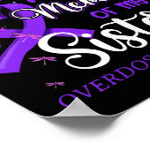 Ik Draag Paars in geheugen voor mijn zuster Overdo Poster (Hoek)