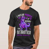 Ik Draag Paars in herinnering aan mijn grote broer T-shirt (Voorkant)