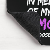 Ik Draag Paars in herinnering aan mijn moeder over Muismat (Hoek)