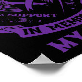 Ik Draag Paars in herinnering aan mijn nichtepilep Poster (Hoek)