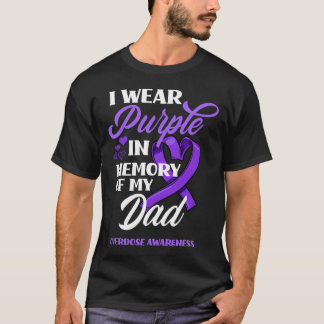 Ik Draag Paars in herinnering aan mijn vader die e T-shirt