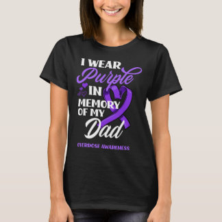 Ik Draag Paars in herinnering aan mijn vader die e T-shirt