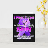 Ik Draag Paars in herinnering aan mijn zoon pancre Kaart (Gele Bloem)