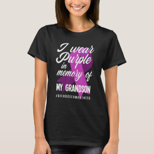 Ik Draag Paars in herinnering voor mijn kleinzoon T-shirt
