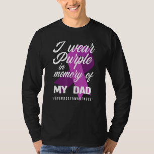 Ik Draag Paars in herinnering voor mijn vader over T-shirt
