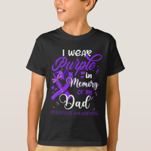 Ik Draag Paars in herinnering voor mijn vader over T-shirt