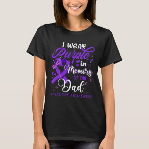 Ik Draag Paars in herinnering voor mijn vader over T-shirt