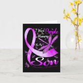 Ik Draag Paars in herinnering voor mijn zoon Overd Kaart (Gele Bloem)