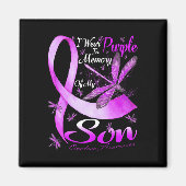 Ik Draag Paars in herinnering voor mijn zoon Overd Magneet (Voorkant)