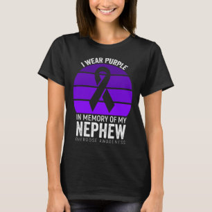 Ik Draag Paars Overdosis Bewustzijn Paarse Lint Ne T-shirt