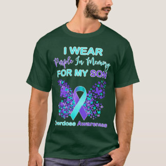 Ik Draag Paars Ter Herinnering Aan Mijn Zoon Overd T-shirt