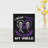 Ik Draag Paars Ter Herinnering Aan Oom Epilepsie B Kaart (Gele Bloem)