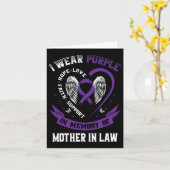 Ik Draag Paars Ter Herinnering Aan Schoonmoeder Al Kaart (Gele Bloem)