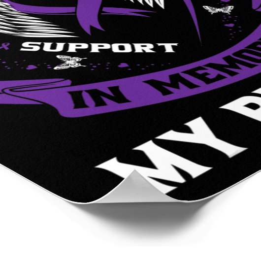 Ik Draag Paars ter nagedachtenis aan mijn broer Ep Poster (Hoek)