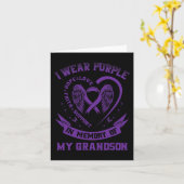 Ik Draag Paars ter nagedachtenis aan mijn kleinzoo Kaart (Gele Bloem)