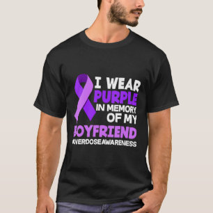 Ik Draag Paars ter nagedachtenis aan mijn vriend o T-shirt