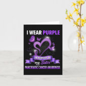 Ik Draag Paars Ter Nagedachtenis Aan Mijn Zus Alvl Kaart (Gele Bloem)