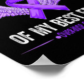 Ik Draag Paars ter nagedachtenis van mijn beste vr Poster (Hoek)