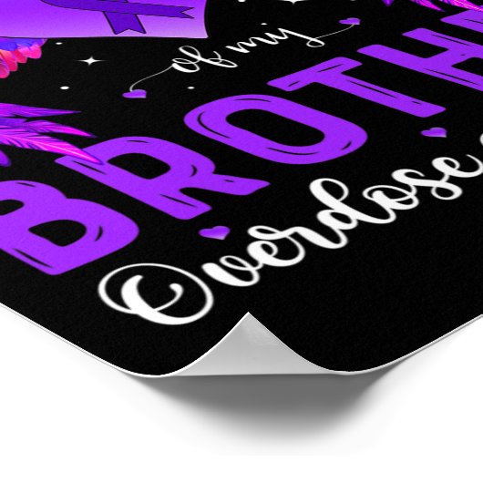 Ik Draag Paars ter nagedachtenis van mijn broer ov Poster (Hoek)