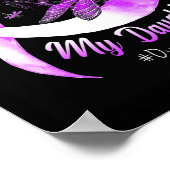 Ik Draag Paars ter nagedachtenis van mijn dochter  Poster (Hoek)