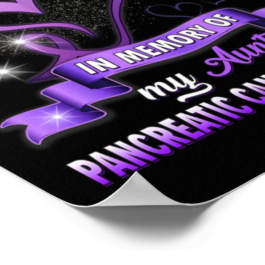 Ik Draag Paars ter nagedachtenis van mijn tante Pa Poster (Hoek)