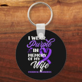 Ik Draag Paars ter nagedachtenis van mijn vrouw, A Sleutelhanger (Achterkant)