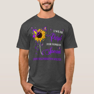 Ik Draag Paars voor Chiari Malformation Bewustheid T-shirt