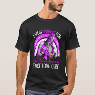 Ik Draag Paars Voor Cystische Fibrose Bewustzijn T-shirt