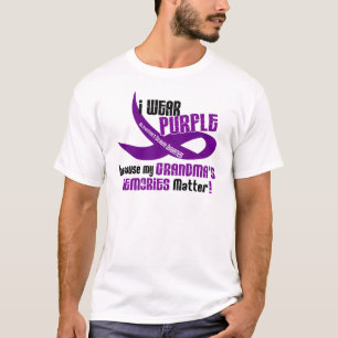 Ik Draag Paars voor de herinneringen van mijn groo T-shirt