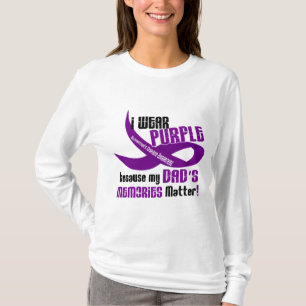 Ik Draag Paars voor de herinneringen van mijn vade T-shirt